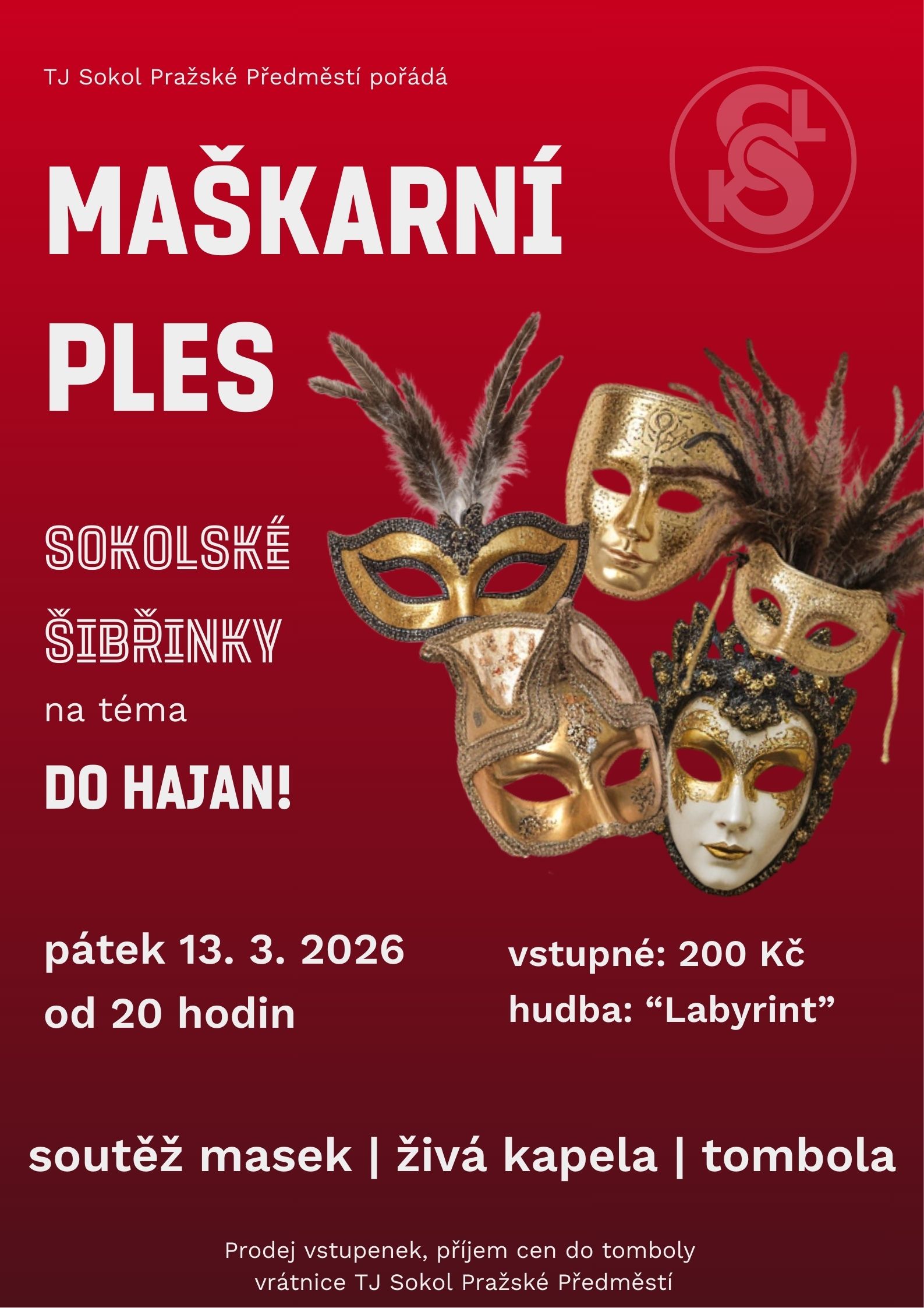 Maškarní ples - Sokolské šibřinky 2026